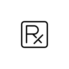  RX Trendy Thin Line Icon - obrazy, fototapety, plakaty