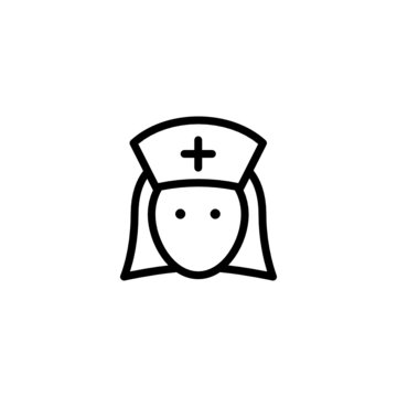 Nurse Trendy Thin Line Icon