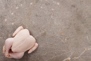 prepared raw chicken