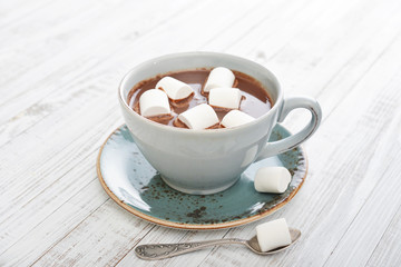 Mug with hot chocolate