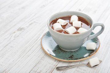Mug with hot chocolate