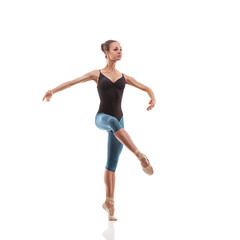 Obraz premium beautiful ballet dancer isolated
