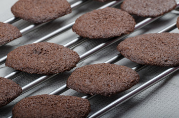Dark chocolate biscuits