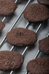 Dark chocolate biscuits