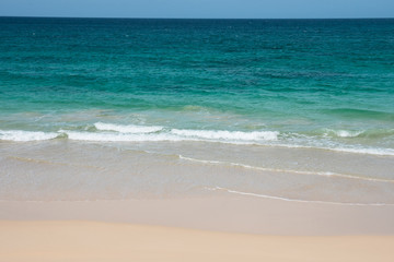 Fototapeta na wymiar Verandinha beach Praia de Verandinha in Boavista Cape Verde -