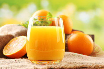 Glass of orange juice