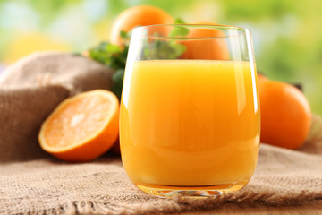 Glass of orange juice