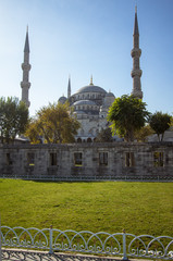 Obraz premium The Blue Mosque, (Sultanahmet Camii), Istanbul, Turkey