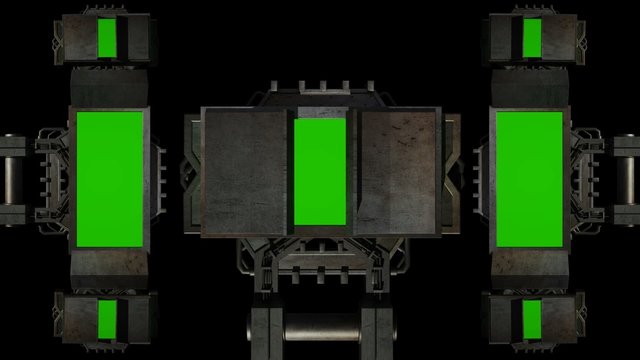 Animated 3D Screen Model