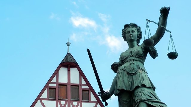 Justice Sculpture in Frankfurt