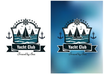 Fototapeta premium Yacht club emblems