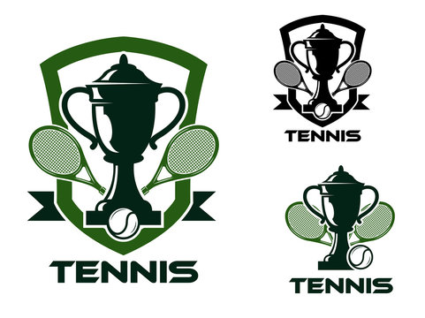 Tennis tournament badges and logo