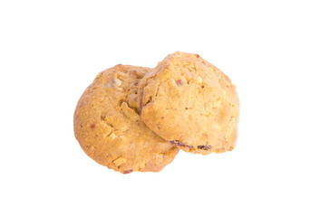 Cookies on a white background.