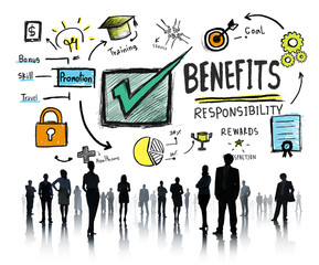 Benefits Gain Profit Earning Income Business People Concept