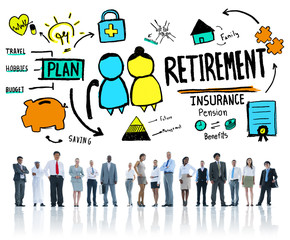 Business People Employee Retirement Vision Aspiration Concept