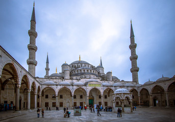 Blue mosque courtyard, Istanbul
