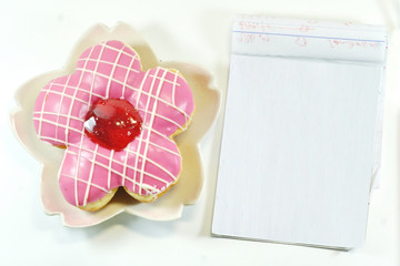 Donut and Notepad