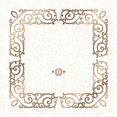 Gold ornament in east style.