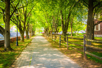 The Northern Central Railroad Trail in downtown York, Pennsylvan
