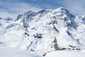 Fototapeta premium Snow mountain in Swiss