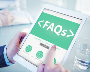 Digital Online FAQs Community Working Concept