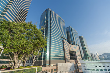 modern building in Hong Kong