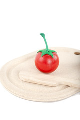 Wooden toy cooking set