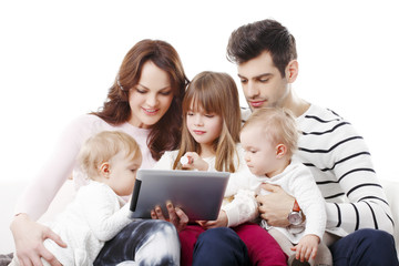 Happy family portrait