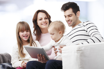 Portrait of happy family