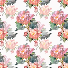 Behang Summer flower seamless pattern © svemar