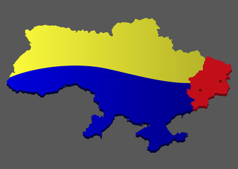 Obraz premium War in Eastern Ukraine