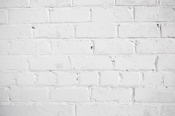 Wall with white brick background