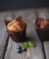 two cupcakes