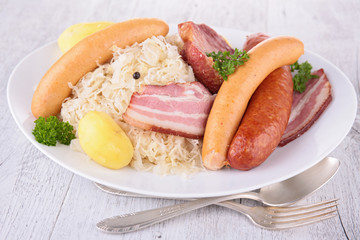 cabbage and meats