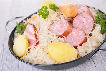 cabbage and meats