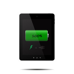 Charged tablet, turn off the power