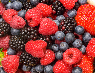 Background of Mix berries