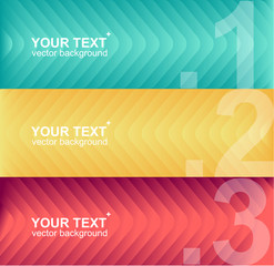 Vector colorful text boxes, infographics