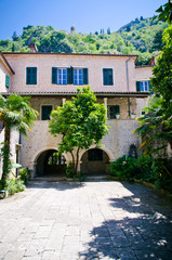 Kotor old town square  of the old town of Kotor, Montenegro