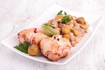 meat and chestnut