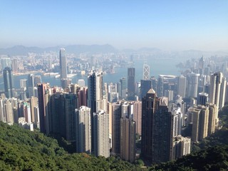 Fototapeta na wymiar Day view of Hong Kong