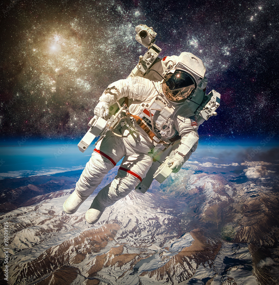 Wall mural astronaut outer spac elements of this image furnished by nasa.