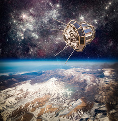Space satellite Elements of this image furnished by NASA.