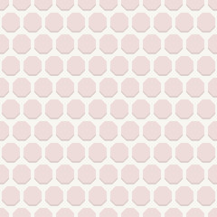 Geometric Seamless Vector Pattern with Pink Octagons
