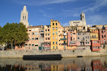Fototapeta premium View of the city of Girona in Spain
