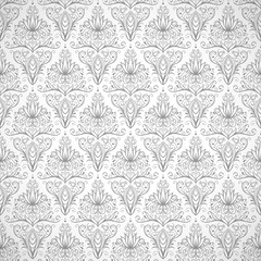 Seamless pattern with vintage flowers