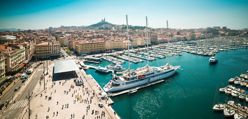 sea-port of Marseille - obrazy, fototapety, plakaty