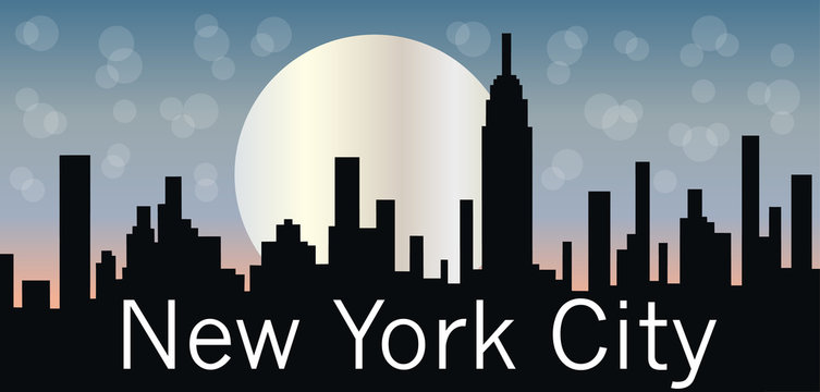 New York skyline header or banner
