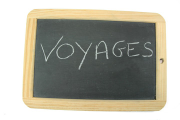 Fototapeta premium ardoise voyages