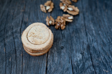 Fototapeta premium Cookies with nuts